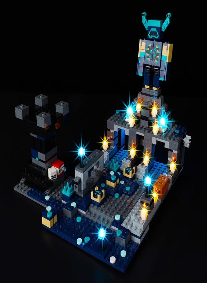 Kyglaring Light Kit Compatible with Lego Minecraft The Deep Dark Battle Warden 21246 Building Blocks, Lights Only, Model Set Not Included, Classic Version - Image 1